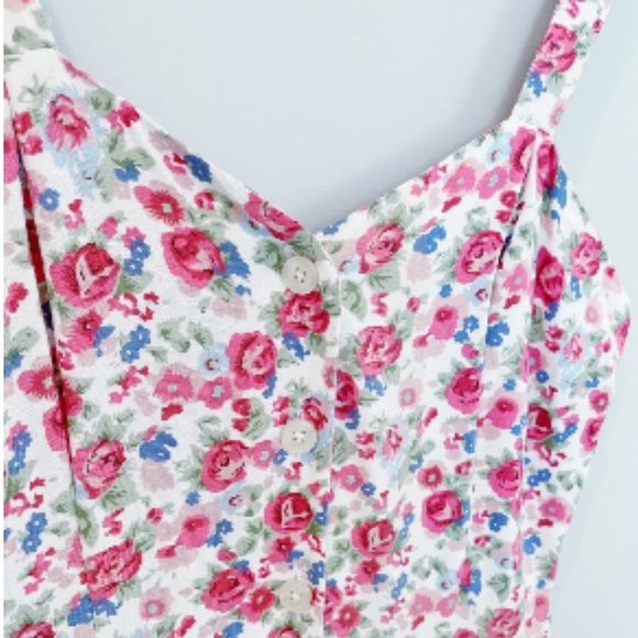 Urban Outfitters Staring At Stars Cross-back Romper 90s Floral Backless Playsuit - Picture 5 of 16